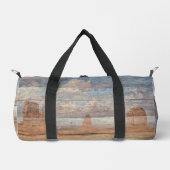Desert Landscape Sandstone Buttes And Heavenly Sky Duffle Bag (Vorderseite)