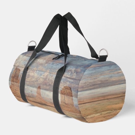 Desert Landscape Sandstone Buttes And Heavenly Sky Duffle Bag (Linke Seite)