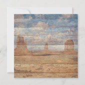 Desert Landscape Sandstone Buttes And Heavenly Sky Karte (Vorderseite)