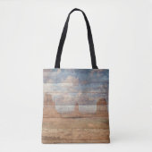 Desert Landscape Sandstone Buttes And Heavenly Sky Tasche (Vorderseite)