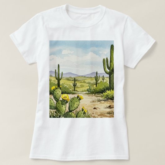 Desert landscape T-Shirt (Design vorne)
