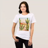 Desert landscape Tri-Blend shirt (Vorderseite voll)