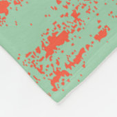 Desert landscape with Cactuses and cow skull. Vint Fleecedecke (Ecke)