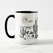 Desert Landscape with Tasse (Links)