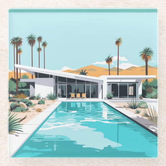 DESERT LEVING #2 GLASUNTERSETZER (Vorderseite)