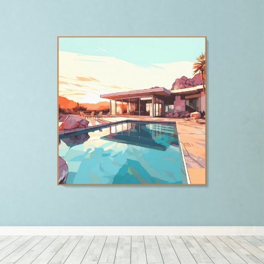 DESERT LIVING #3 LEINWANDDRUCK (Insitu (Holzboden))