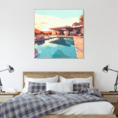 DESERT LIVING #3 LEINWANDDRUCK (Insitu (Schlafzimmer))