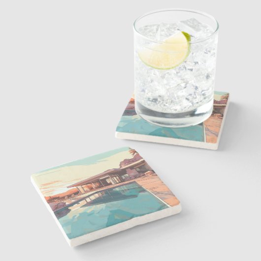 DESERT LIVING #3 STEINUNTERSETZER (Seitenansicht)