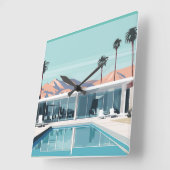 DESERT LIVING #4 QUADRATISCHE WANDUHR (Winkel)