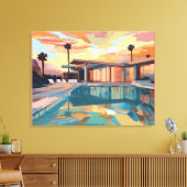 DESERT LIVING DESIGN #1 LEINWANDDRUCK (Insitu (Wohnzimmer))