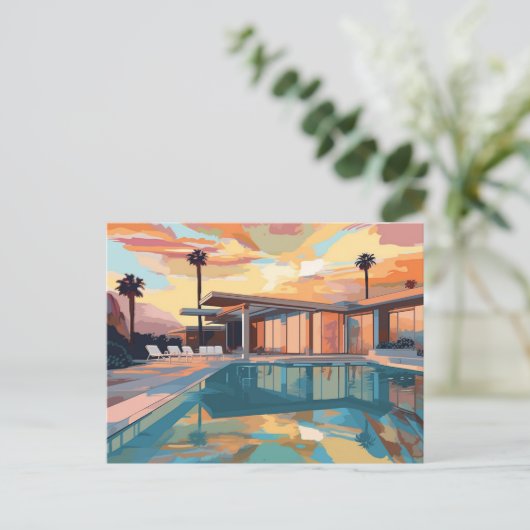 DESERT LIVING DESIGN #1 POSTKARTE (Stehend Vorderseite)