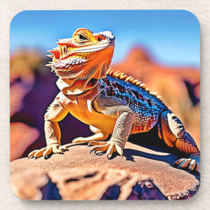 Desert Lizard Nah-up Design Getränkeuntersetzer