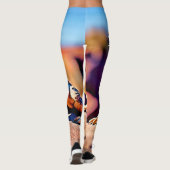 Desert Lizard Nah-up Design Leggings (Rückseite)