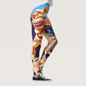 Desert Lizard Nah-up Design Leggings (Rechts)