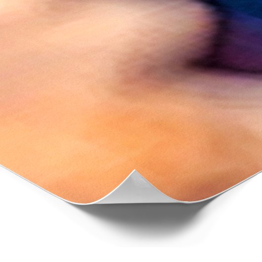 Desert Lizard Nah-up Design Poster (Ecke)