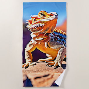 Desert Lizard Nah-up Design Strandtuch