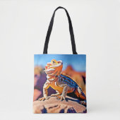 Desert Lizard Nah-up Design Tasche (Vorderseite)