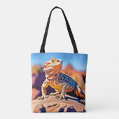 Desert Lizard Nah-up Design Tasche (Rückseite)