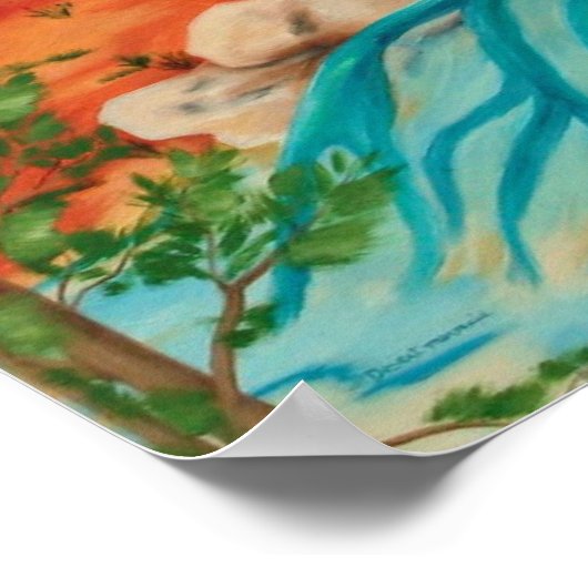 Desert Mermaid Poster (Ecke)