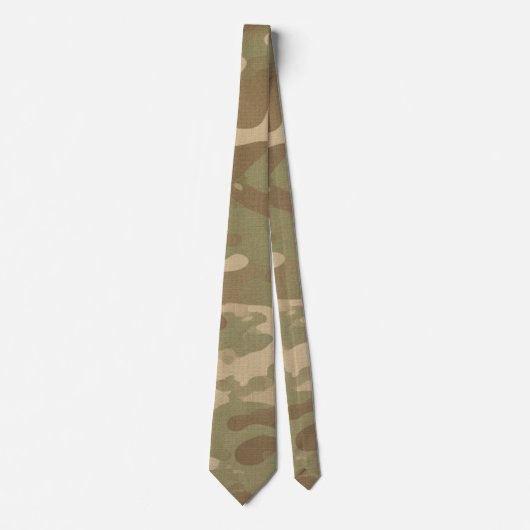 Desert Military Camouflage Pattern Krawatte (Vorderseite)