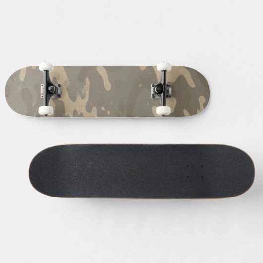 Desert Military Camouflage Pattern Skateboard (Horizontal)