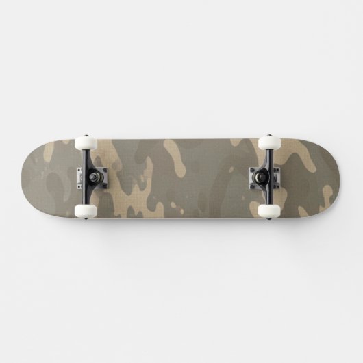 Desert Military Camouflage Pattern Skateboard (Horizontal)