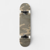Desert Military Camouflage Pattern Skateboard (Vorderseite)