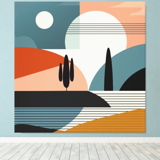 Desert Mirage Leinwanddruck (Insitu (Holzboden))