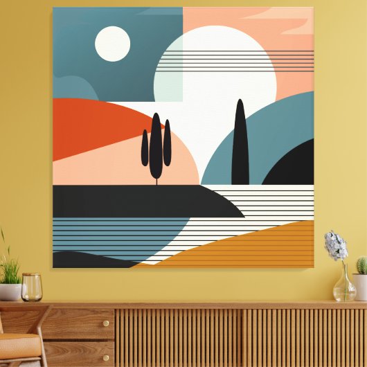 Desert Mirage Leinwanddruck (Insitu (Wohnzimmer))