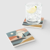 Desert Mirage Steinuntersetzer (Seitenansicht)