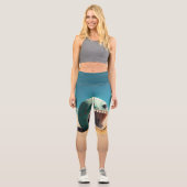 Desert monster house capri leggings (Vorderseite)