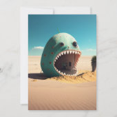 Desert monster house dankeskarte (Vorderseite)