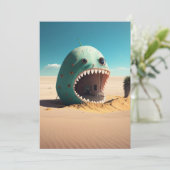 Desert monster house dankeskarte (Stehend Vorderseite)