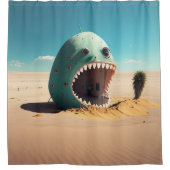 Desert monster house duschvorhang (Vorderseite)
