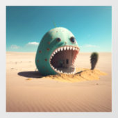Desert monster house fensteraufkleber (Blatt)