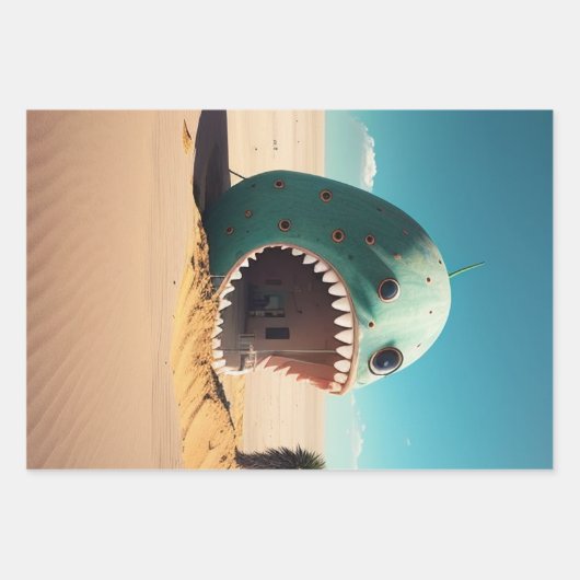 Desert monster house geschenkpapier set (Vorderseite)