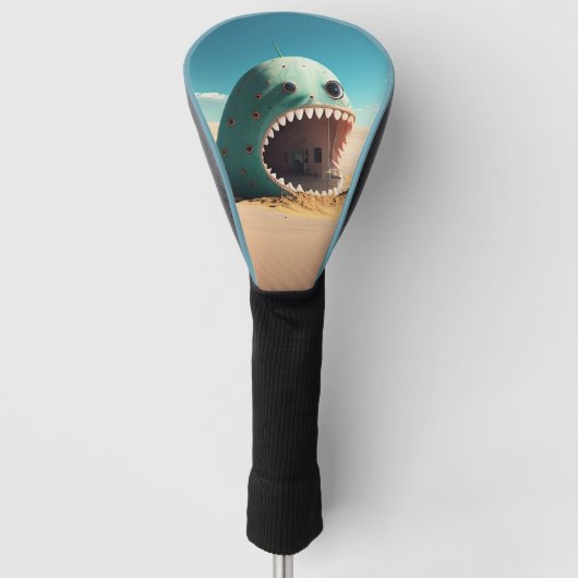 Desert monster house golf headcover (Vorderseite)
