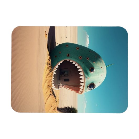 Desert monster house magnet (Horizontal)