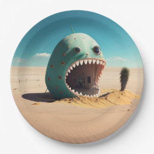 Desert monster house pappteller