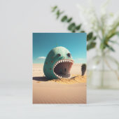 Desert monster house postkarte (Stehend Vorderseite)