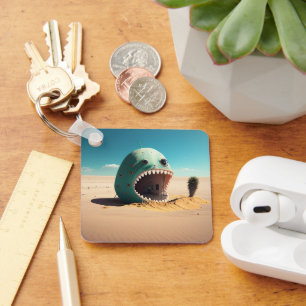 Desert monster house schlüsselanhänger