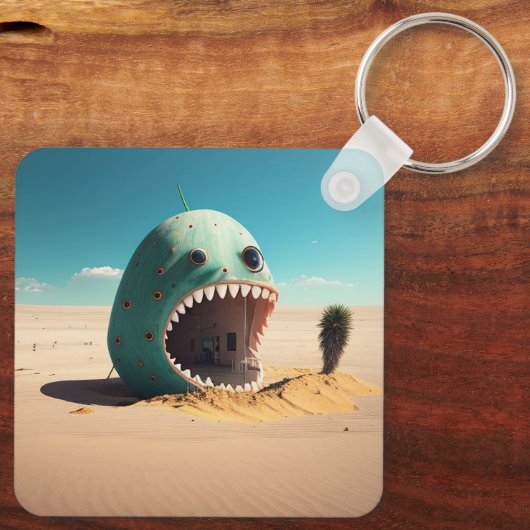 Desert monster house schlüsselanhänger (Rückseite)