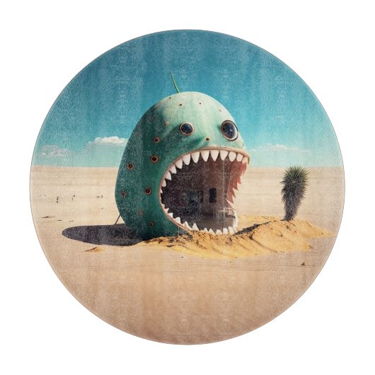 Desert monster house schneidebrett (Vorderseite)