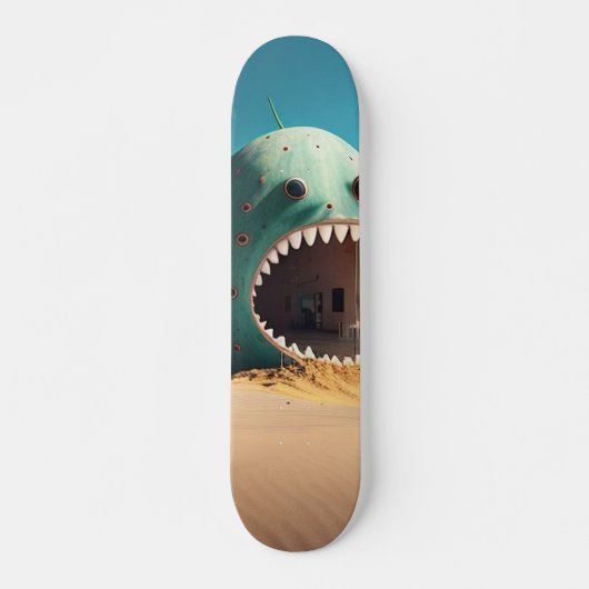 Desert monster house skateboard (Vorne)