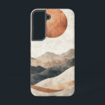 Desert Moon Horizon Phone Case Samsung Galaxy Hülle<br><div class="desc">In diesem sanften,  traumhaften Kunstwerk,  das Ruhe,  Stille und Wärme hervorruft,  treffen sich die sanften Wüstenhügel auf den aufsteigenden Mond.</div>