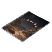 Desert Moon Phases Night Notebook Notizblock (Linke Seite)