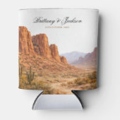 Desert Mountain Landscape Southwestern Wedding Dosenkühler (Vorderseite)