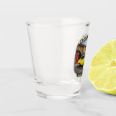 Desert Muscle Retro Car Design Schnapsglas (Links)