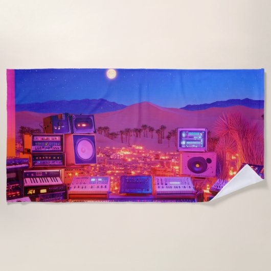 Desert Music Studio Strandtuch (Vorderseite)
