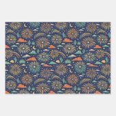 Desert Night Fireworks Celebration Pattern Geschenkpapier Set (Vorderseite 3)